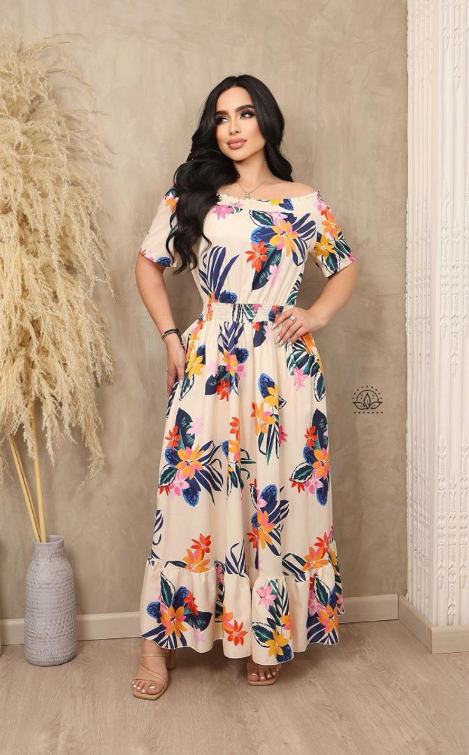 VESTIDO LARGO ESTAMPADO