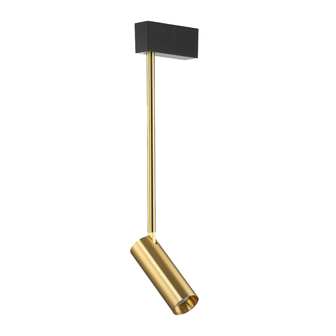 LUMINARIA LED TIPO CILINDRO ECUALIZABLE DORADO