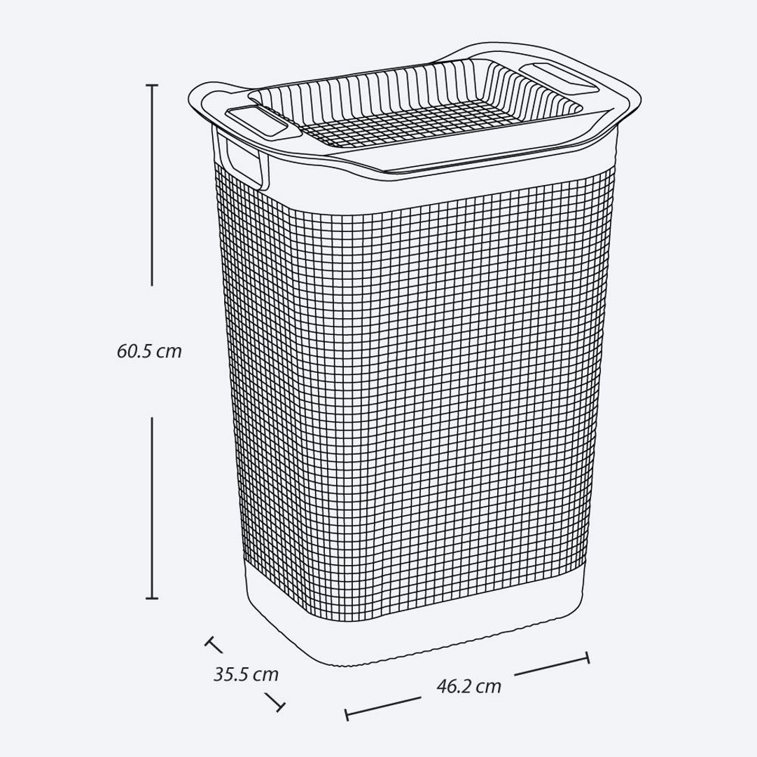 CESTA ROPA LINUM MOCCA RIMAX	
