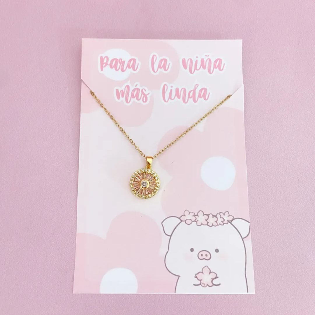  COLLAR GIRATORIO ROSA