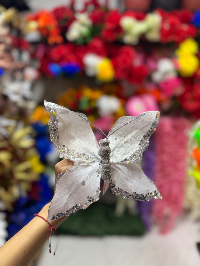 Mariposa Decorativa Navideña