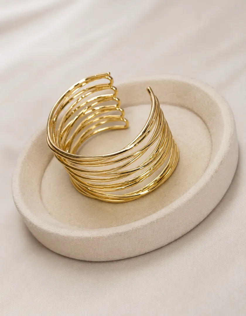 Pulsera gruesa líneas 