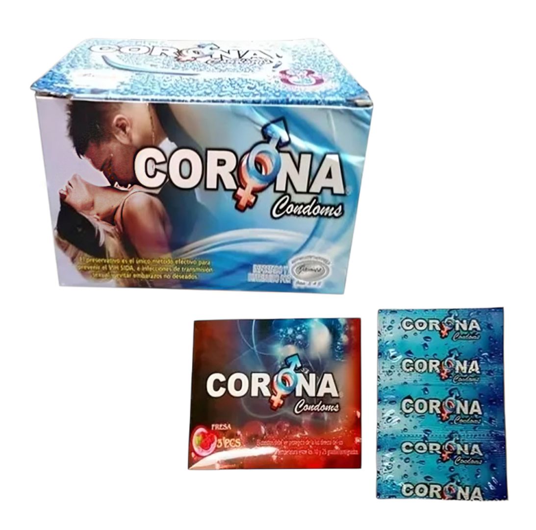 CAJA DE CONDONES FRAGANCIAS Y TEXTURAS x 72