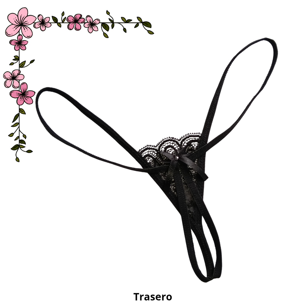 Súper micro tanga hilo apertura 