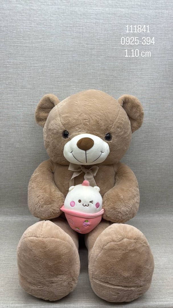 OSO PATAS LARGAS CON VASO 1.10 CM