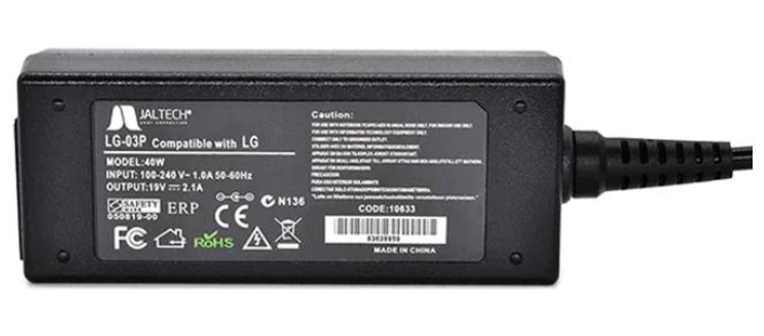 Monitor LG Cargador 19V 2.1A