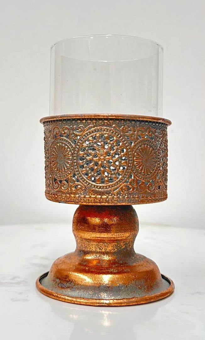 Porta Vela Rose Gold