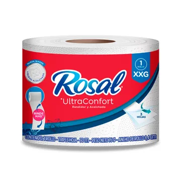 Imagen del producto A. PAPEL HIGIÉNICO ROSAL XXG ROLLO X 30 MTS