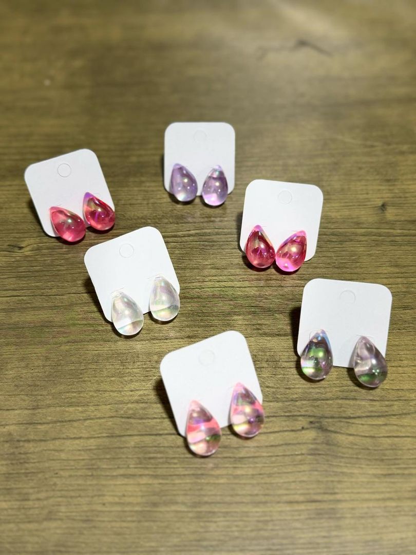 ARETES DE GOTA EN RODIO GRANDE