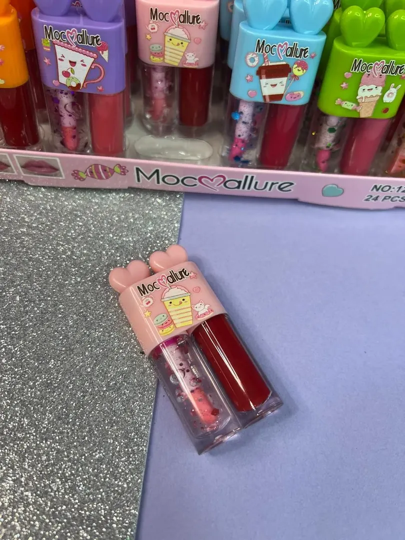 Set de labial y brillo 2pcs Mocoallure 1243