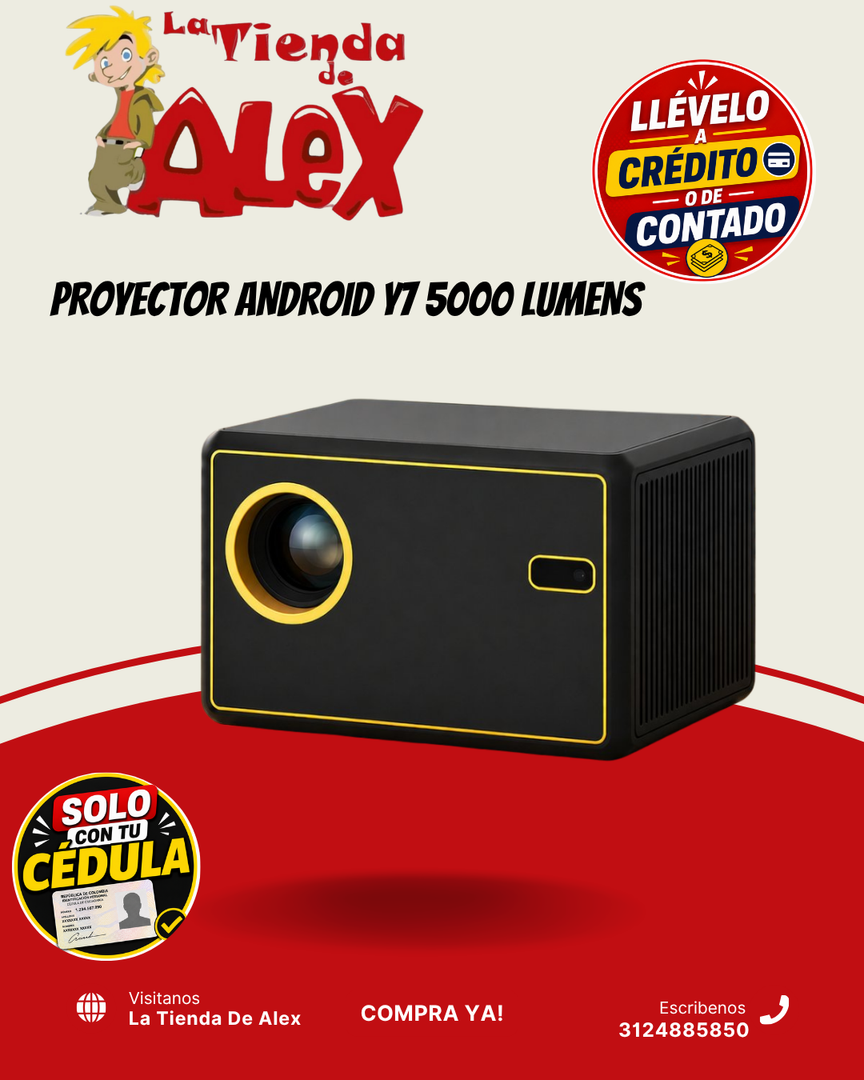 PROYECTOR ANDROID Y7 5000 LUMENS