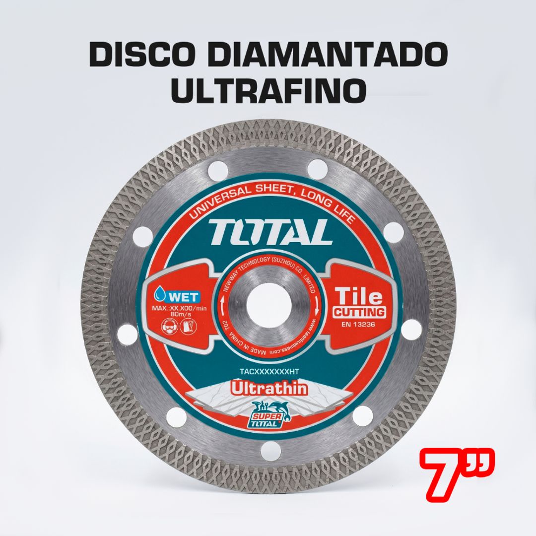 DISCO DIAMANTADO ULTRAFINO  7 PULGADAS