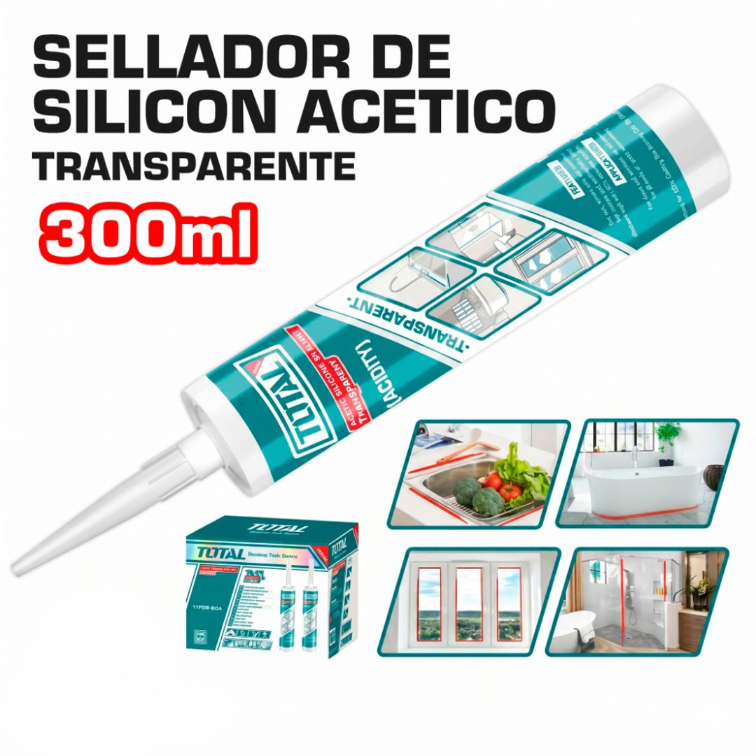 SILICON TRANSPARENTE EN CARTUCHO 300ML
