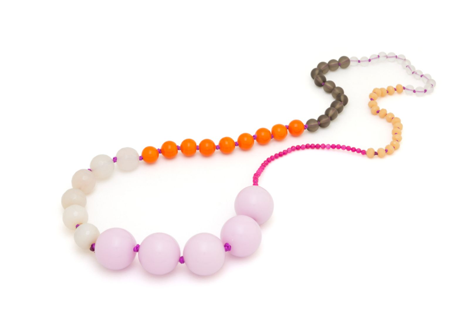LONG COLOR BLOCK NECKLACE