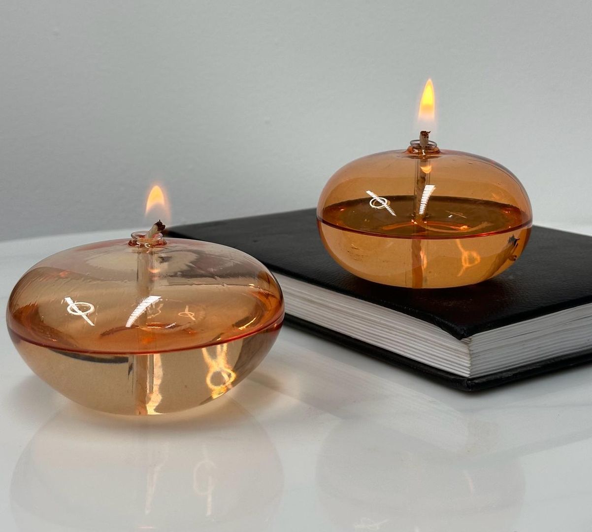 Velas de Cristal Ambar