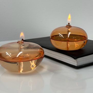 Velas de Cristal Ambar - imagen 3