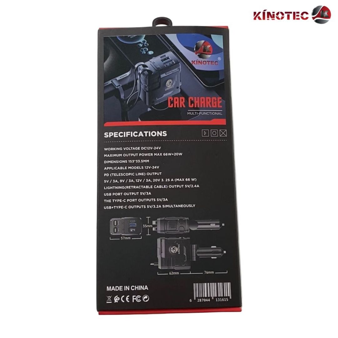 Cargador para Carro 4en1 - KN-95