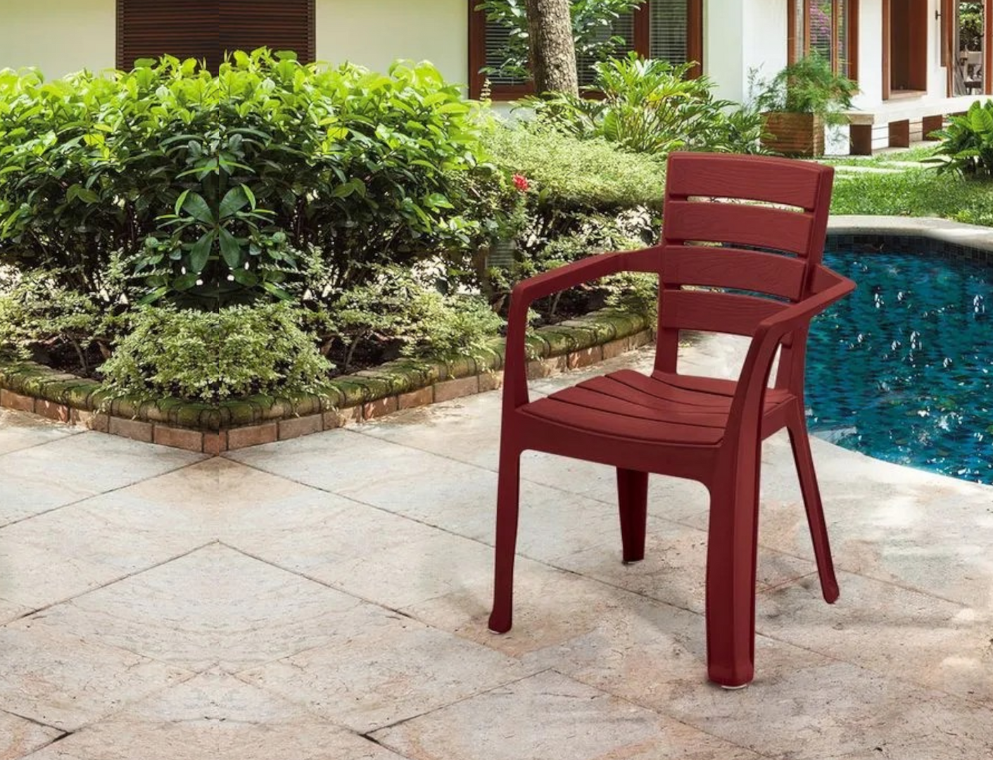 SILLA BARU C/B ROJO MERLOT-RIMAX