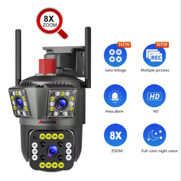 Imagen del producto V380 PRO CCTV 3 LENTES 2MP + 2MP + 2MP