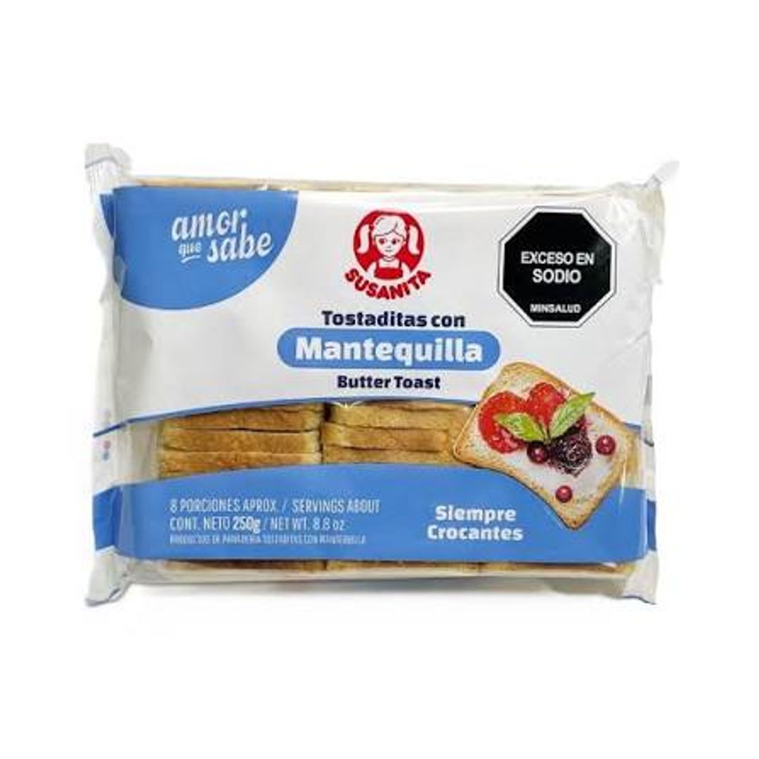 TOSTADITAS MANTEQUILLA SUSANITA*90G