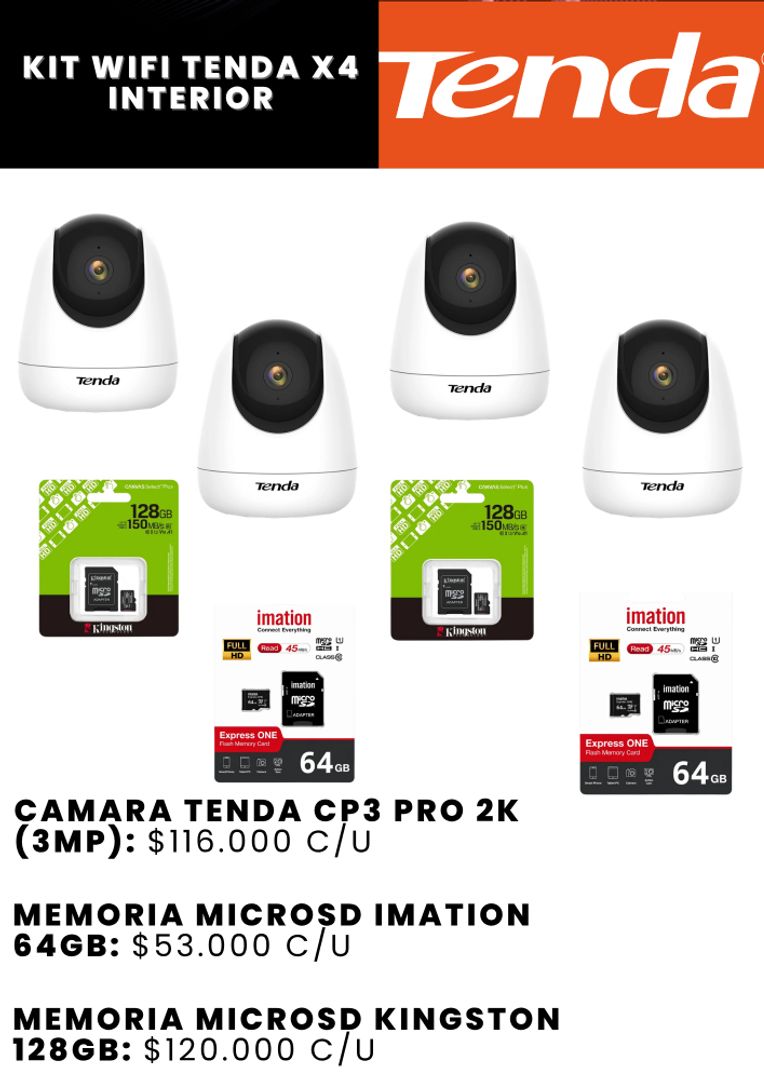 KIT WIFI TENDA X4 INTERIOR