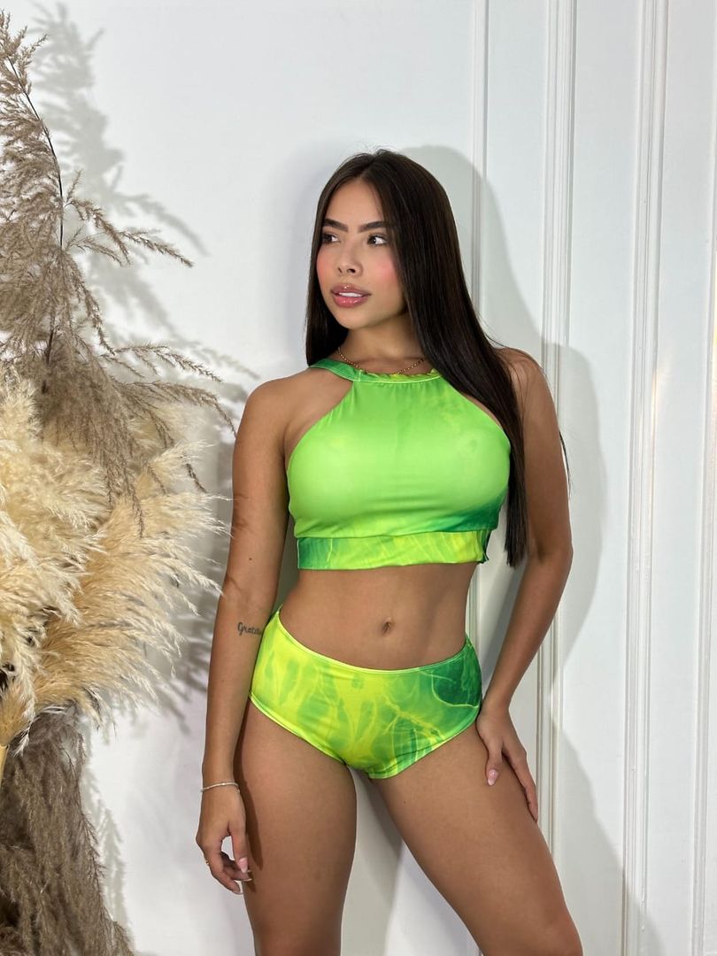 Bikini top estampado