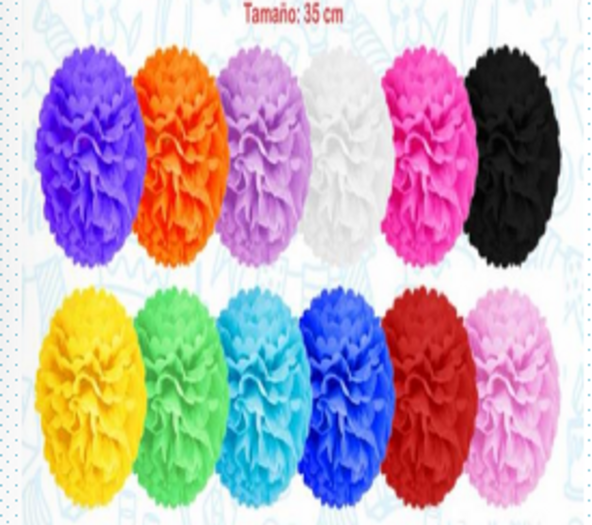 POMPON X 3 UNIDADES 35 CM 