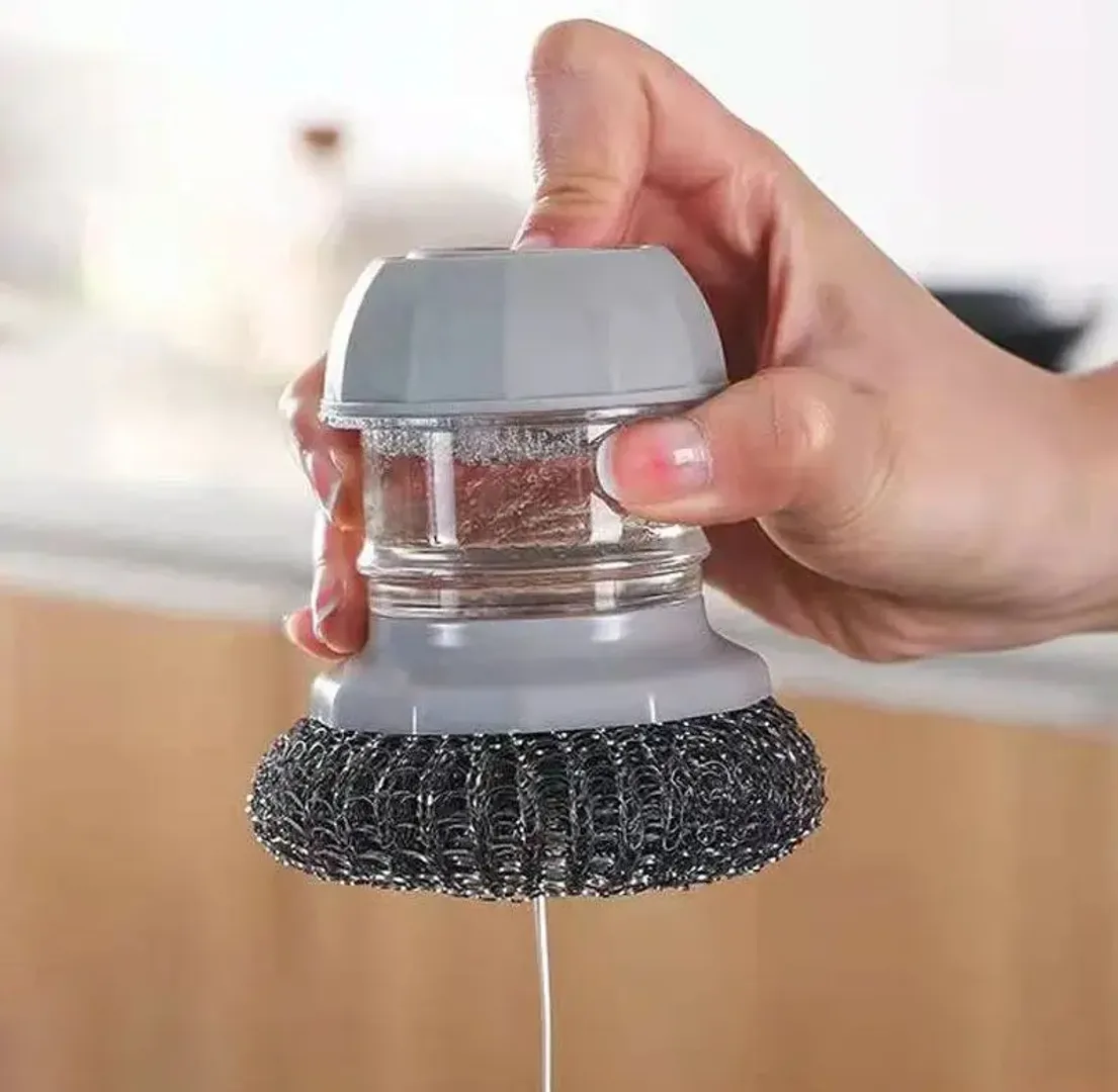 ESPONJA DE LIMPIEZA CON DISPENSADOR DE JABON MULTIFUNCIONAL