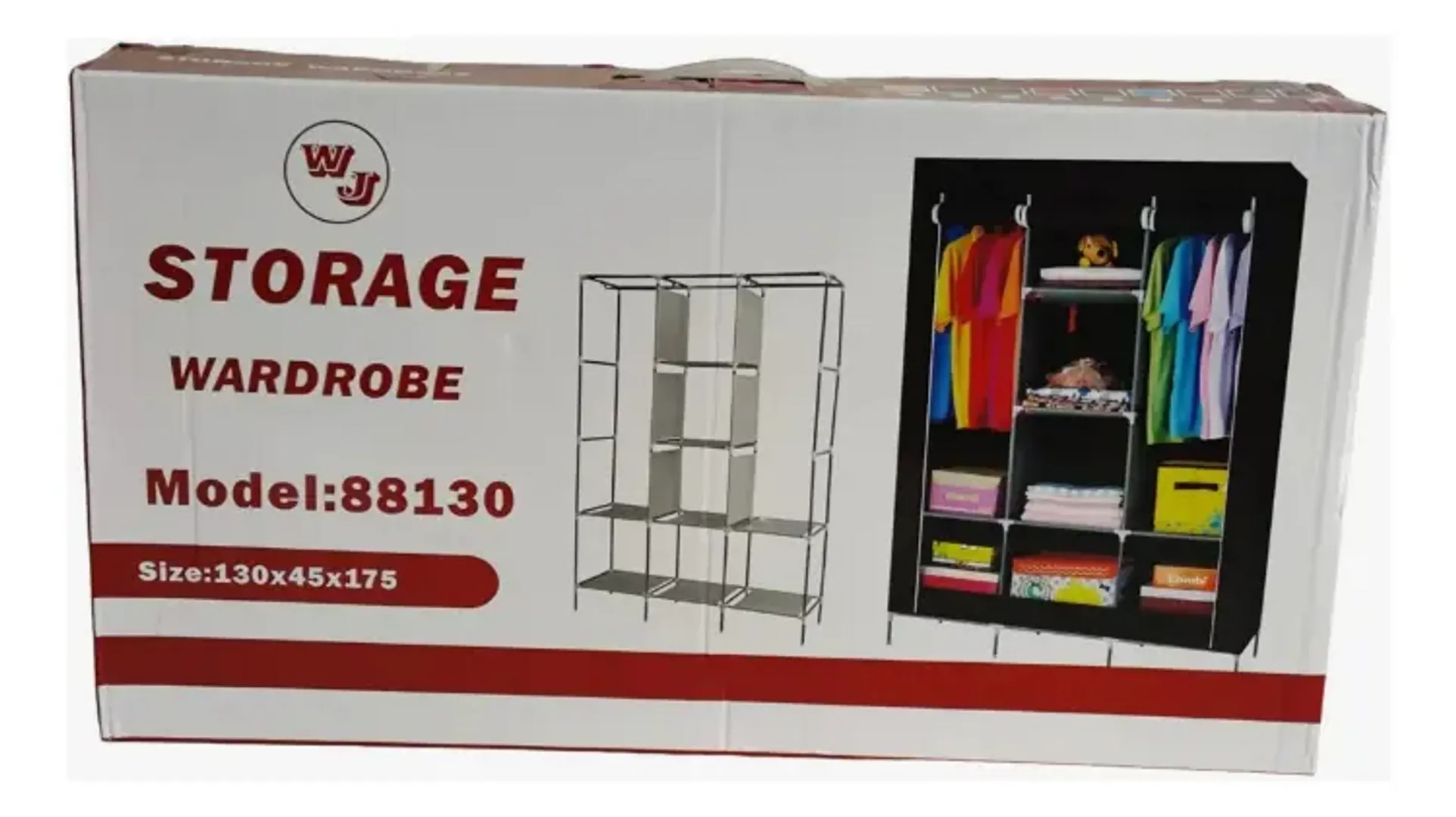 CLOSET ARMARIO 3 CUERPOS 88130 ALMACENAMIENTO 130X45X175