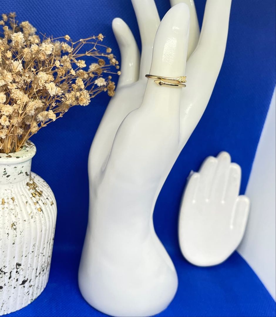 Anillo ajustable flecha lisa