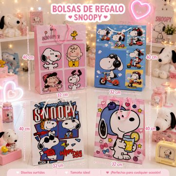 Imagen del producto Bolsa de regalo grande snoopy 