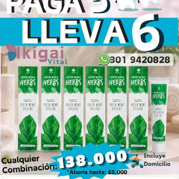 Paga 5 lleva 6 Cremas de dientes naturales - imagen 1