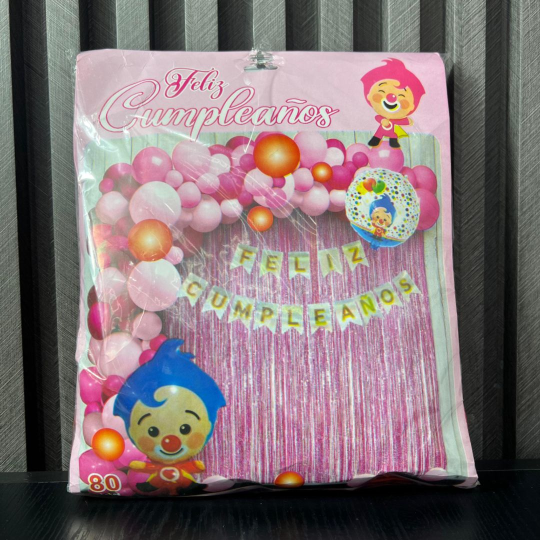 ARCO PAYASO PLIM PLIM ROSADO 