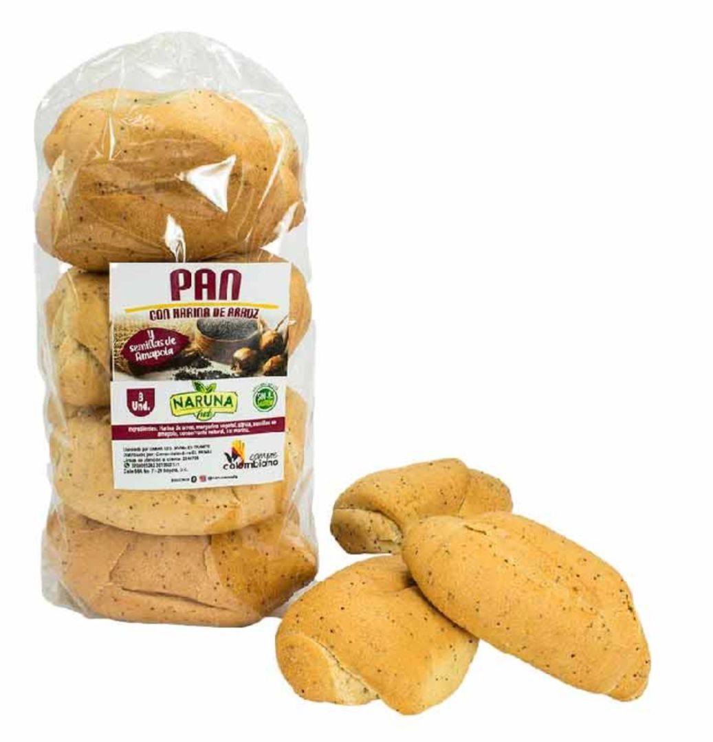 PAN DE HARINA DE ARROZ X 8 UND NARUNA