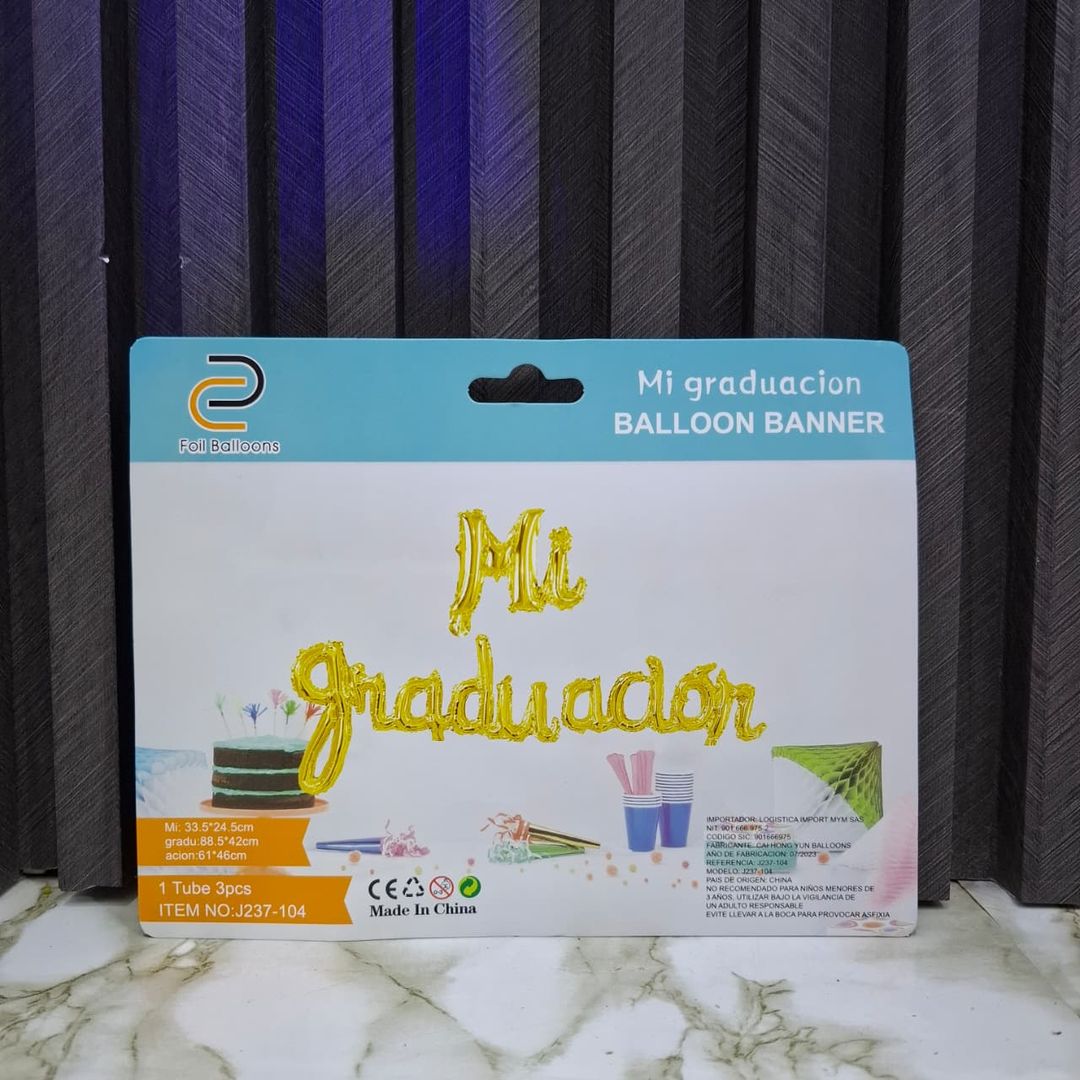 LETRERO CURSIVO MI GRADUACIÓN 