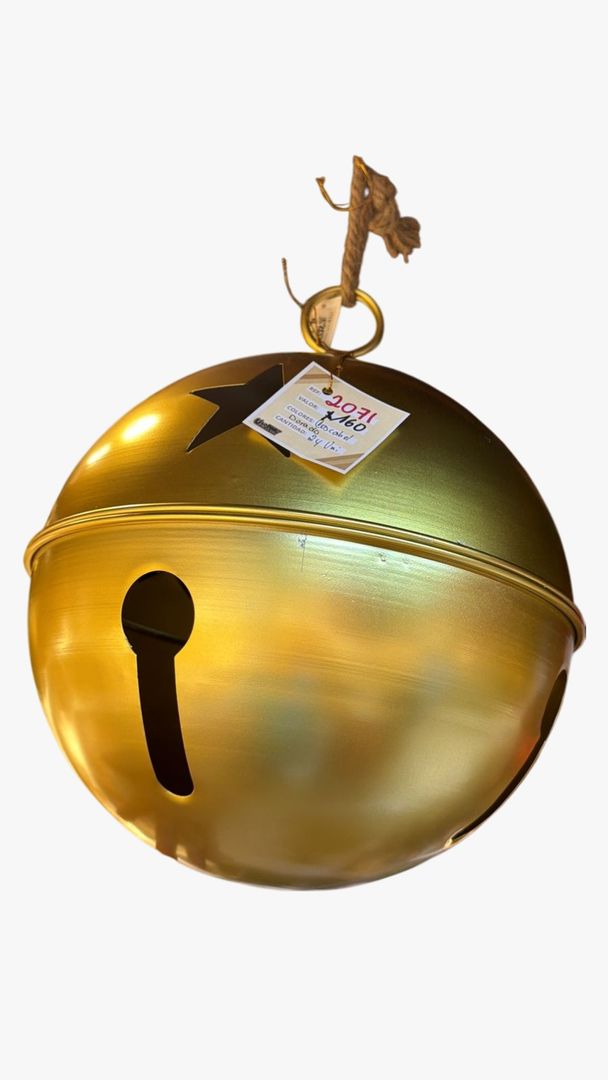 CASCABEL MEDIANO METALICO DORADO
