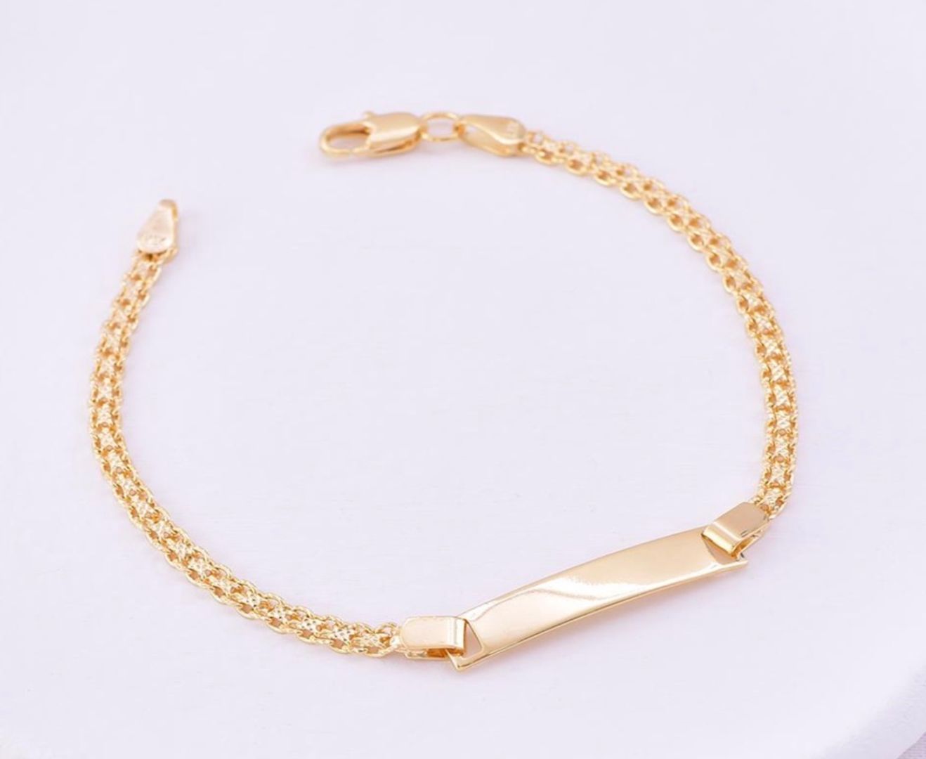 Pulsera placa dama 16cm 