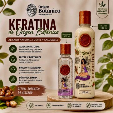 Imagen del producto ORIGEN BOTÁNICO KERATINA DE ORIGEN ORGANICO & VEGANA 120 ML