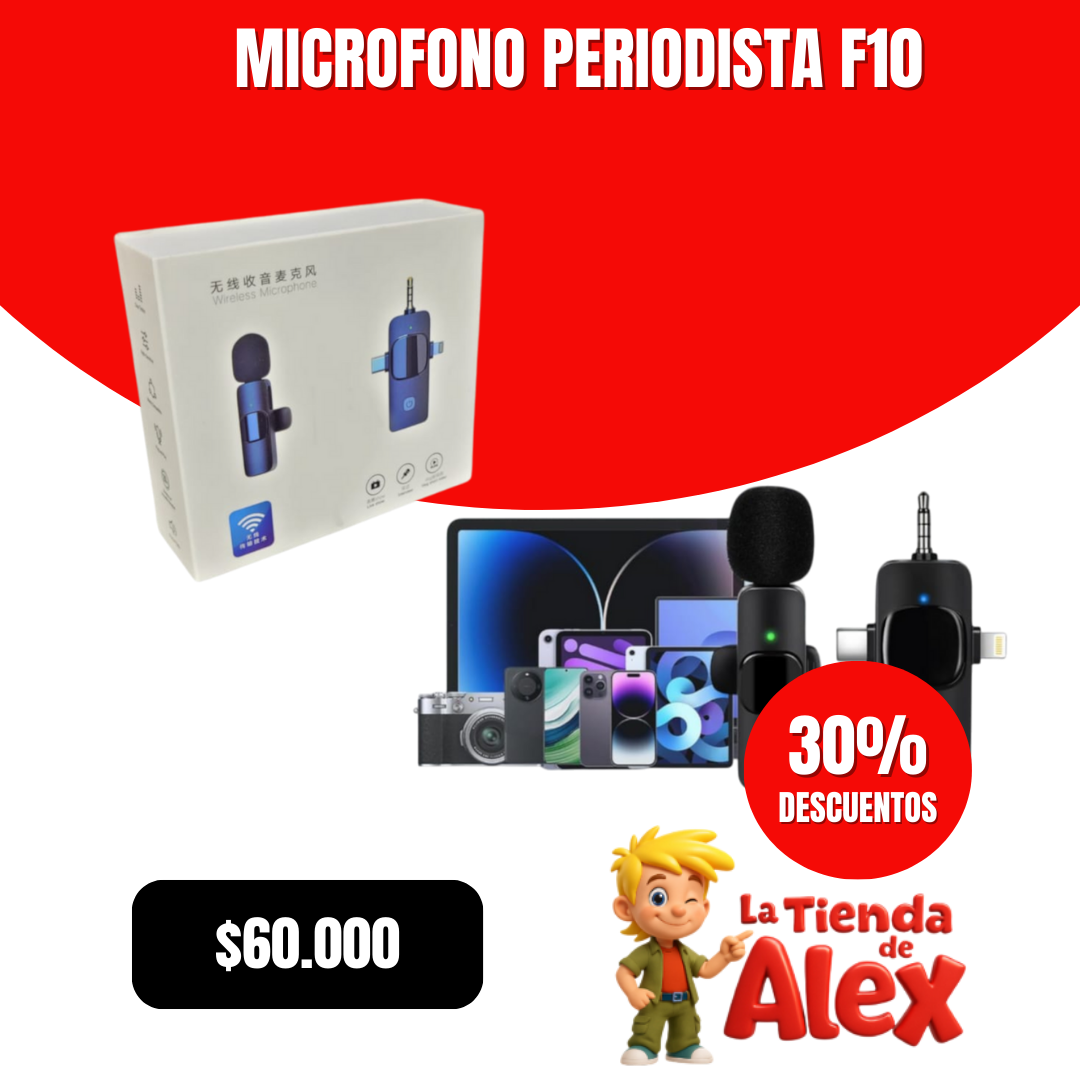 microfono periodista f10