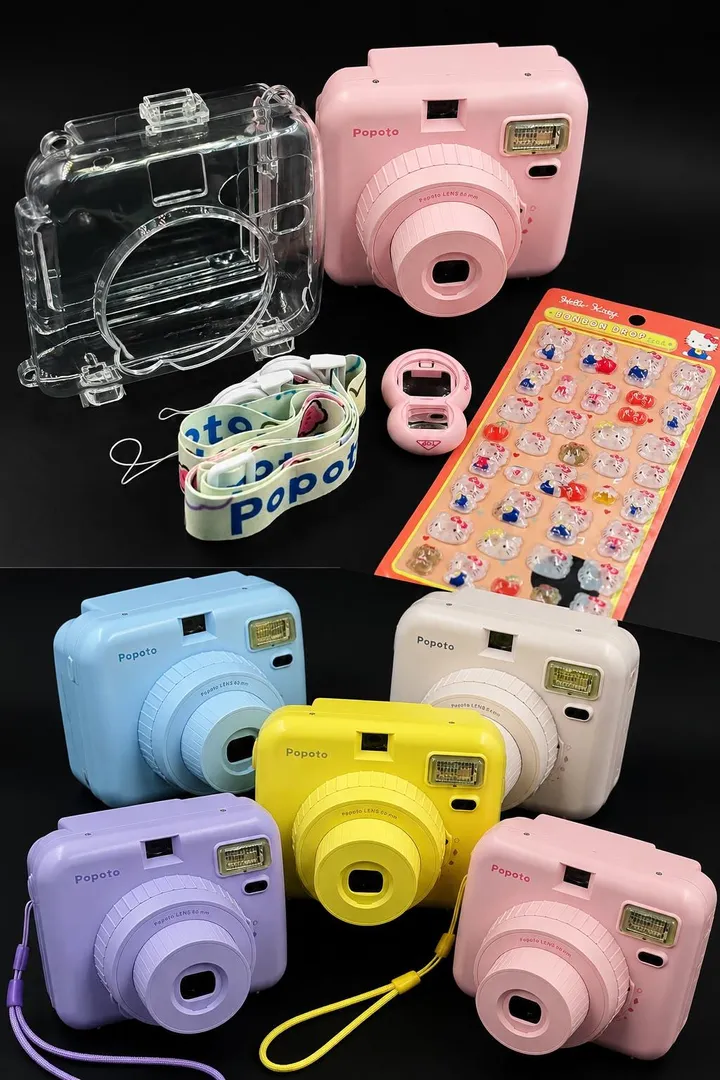 CAMARA DIGITAL INSTANTANEA POPOTO IMPRIME A COLOR + ACCESORIOS 1.1