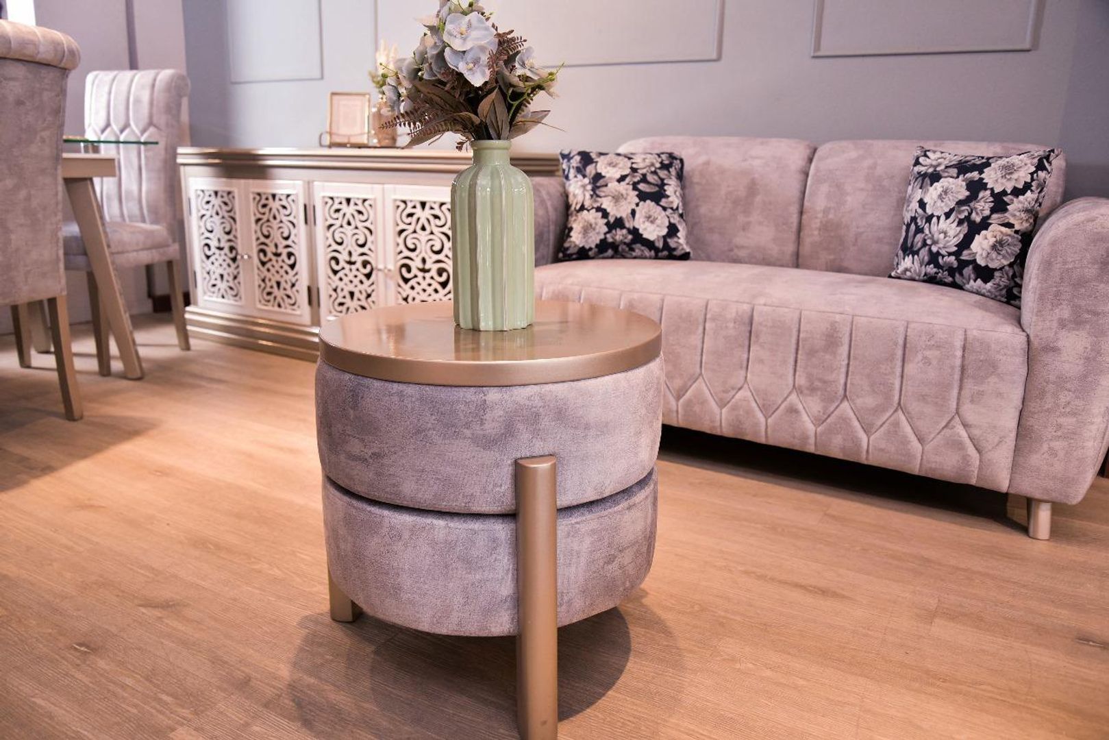 SALA ALICANTE NATURAL MESA PUFF TAPIZ BEIGE