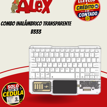 Imagen del producto COMBO INALÁMBRICO TRANSPARENTE B333