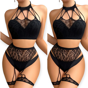 Imagen del producto Conjunto maya+top+tanga+ligas