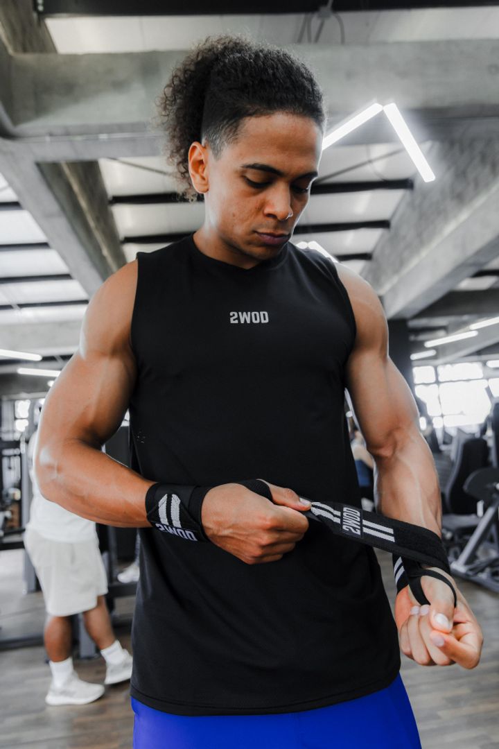 MUÑEQUERAS ELASTICAS PRO NEGRAS