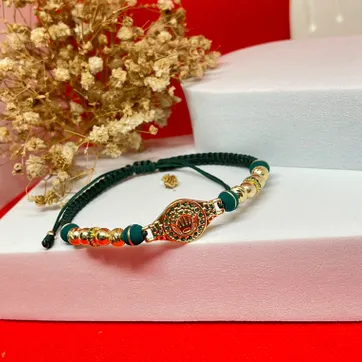 Pulsera rolexx balin 5mm liso e italy, rondel 5mm verde - imagen 1