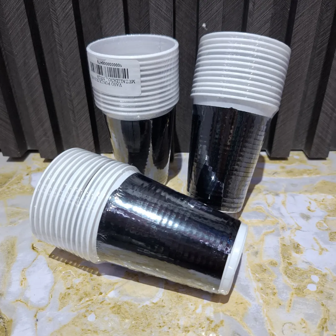 VASO X12 UND NEGRO LUJO