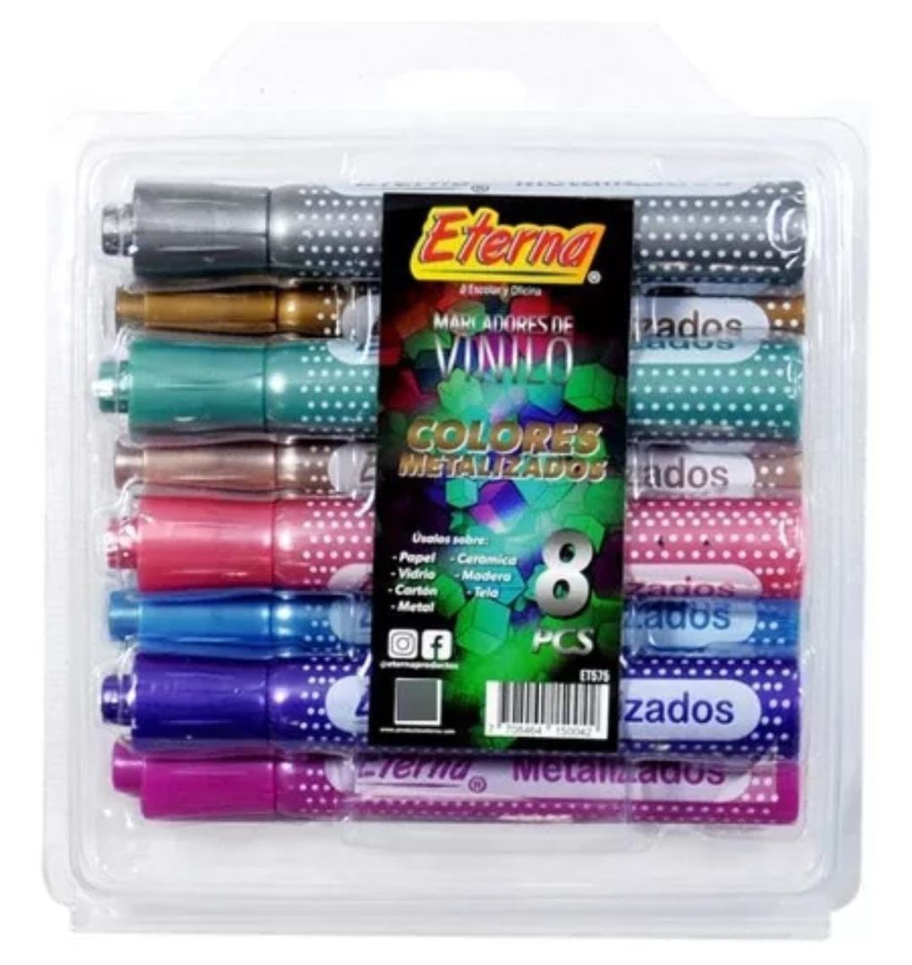 MARCADOR ETERNA X 8 METAL