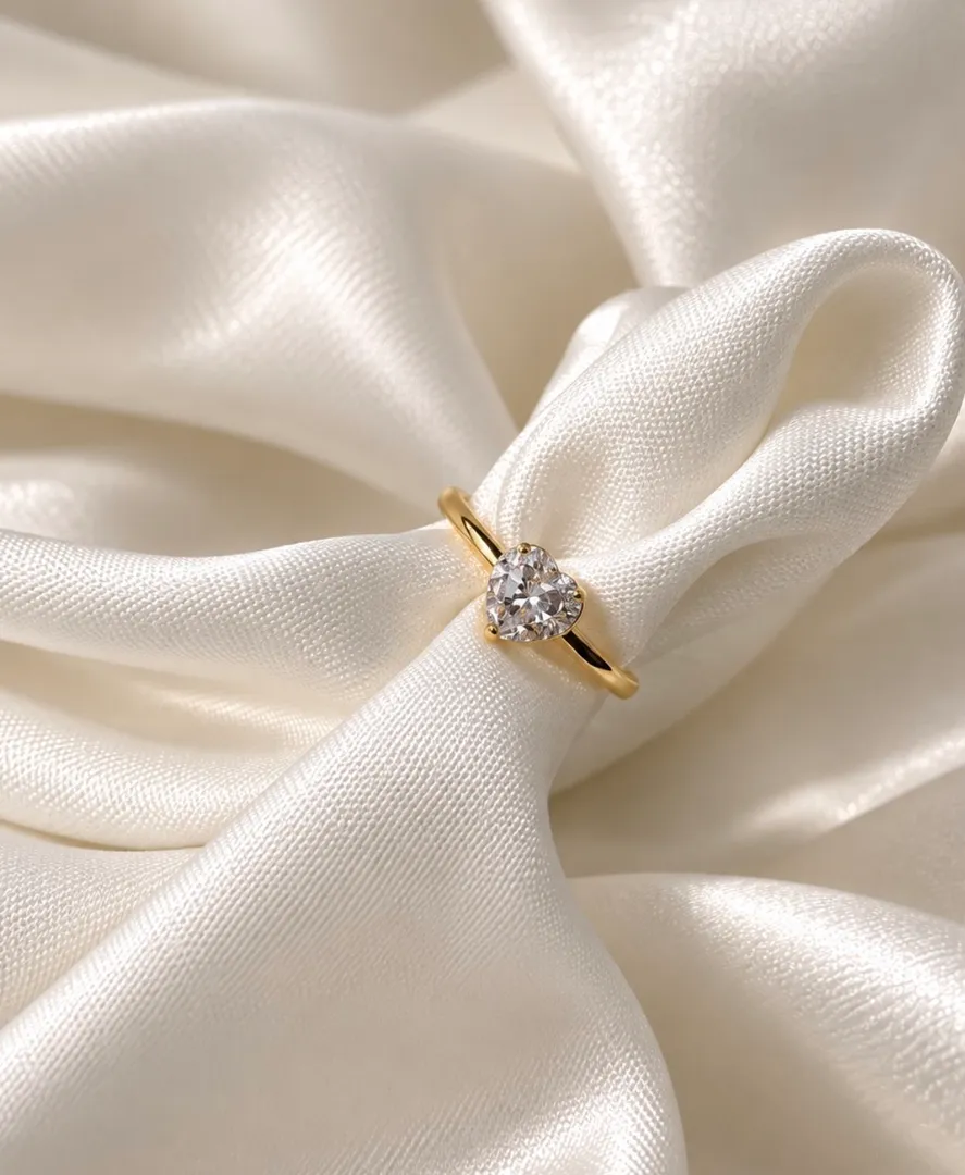 Anillo corazon circones 