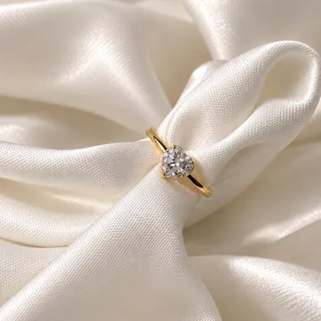 Imagen del producto Anillo corazon circones 