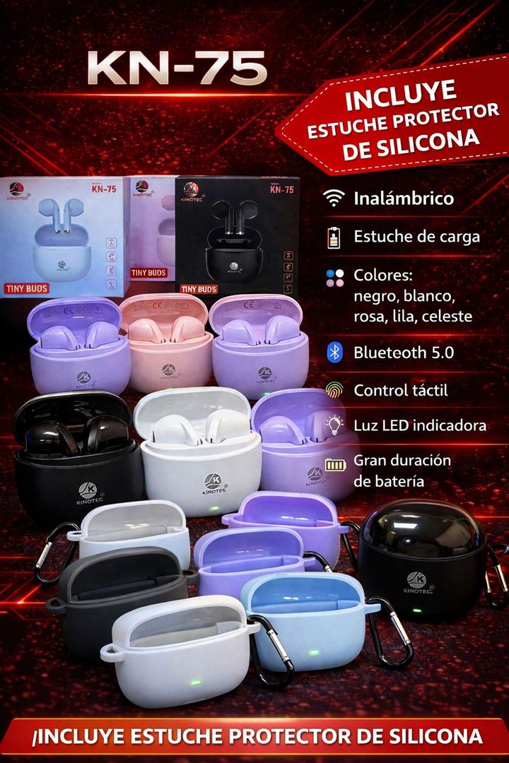 AUDIFONO KN-75 COLORES